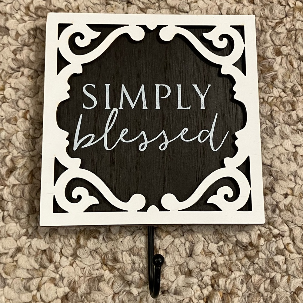 Simply Blessed Wall Hook